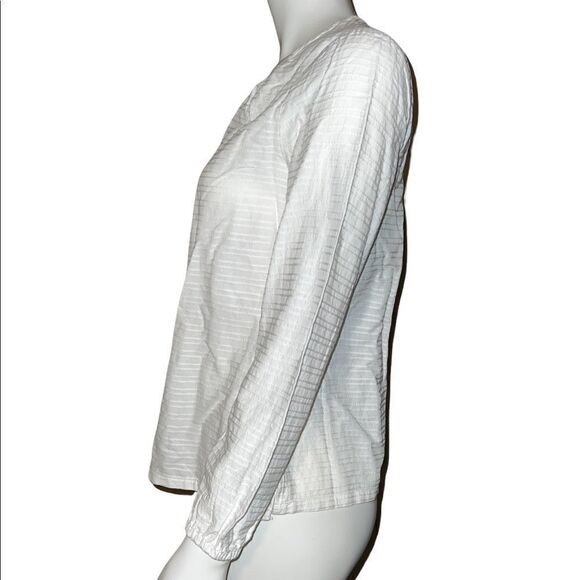 Christopher & Banks White Textured Solid Boho Blouse Small NWT - Picture 5 of 9